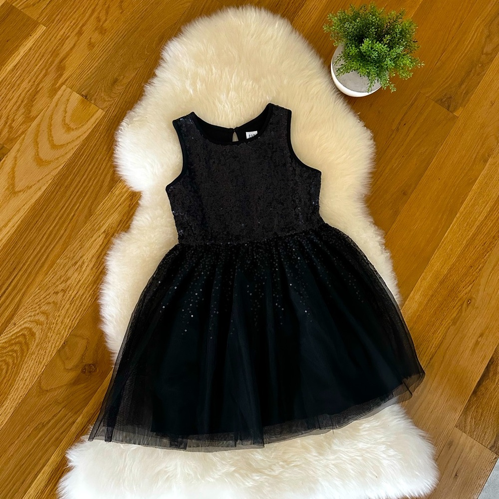 Gap Kids girls sequined and tulle dress